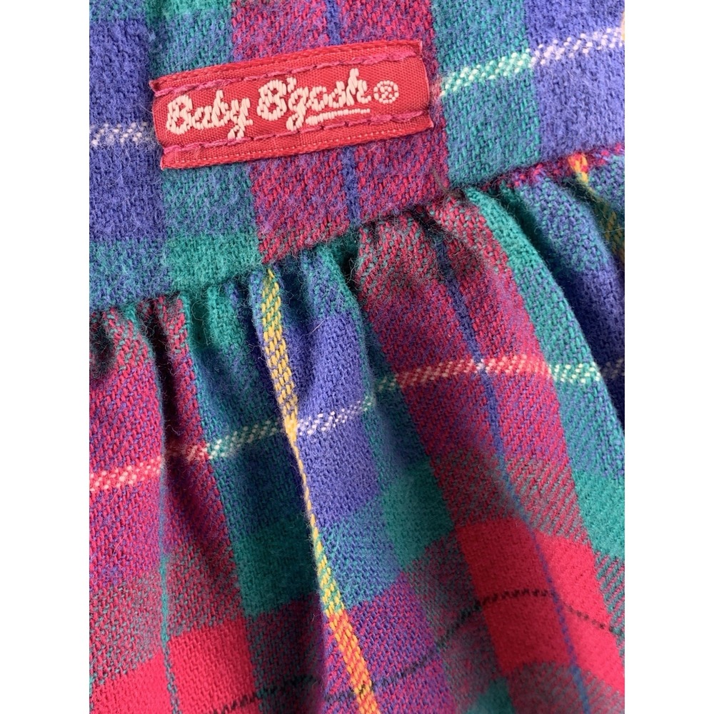 Vintage OshKosh Baby B'gosh Bubble Romper‎ 3-6 Mos Multi Color Block Plaid USA - Picture 9 of 16